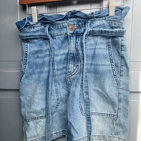 Free people light blue denim mini skirt size 0 - Picture 9 of 9